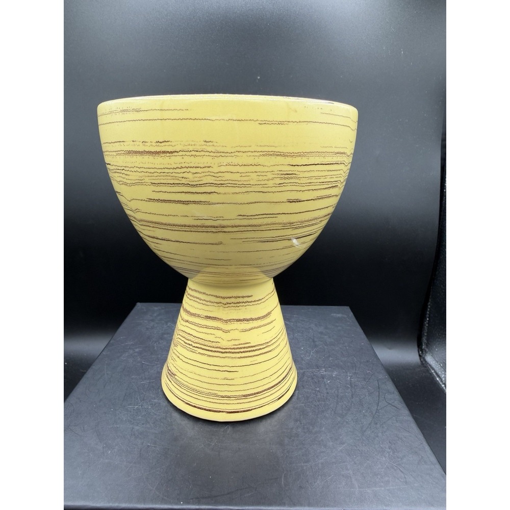 🏺 Vintage MCM McCoy Pottery Harmony Line Pedestal Vase / Planter 🌿